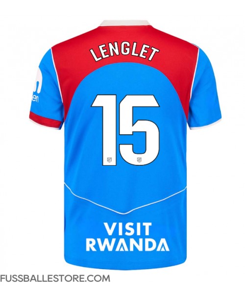 Günstige Atletico Madrid Clement Lenglet #15 3rd trikot 2025-26 Kurzarm Günstige Atletico Madrid Clement Lenglet #15 3rd trikot 2025-26 Kurzarm